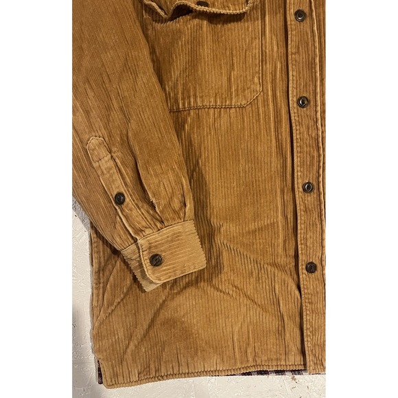 Vintage Claybrooke Outdoors Corduroy Shirt Men's M Shacket Chore Flannel Lined - Picture 3 of 11